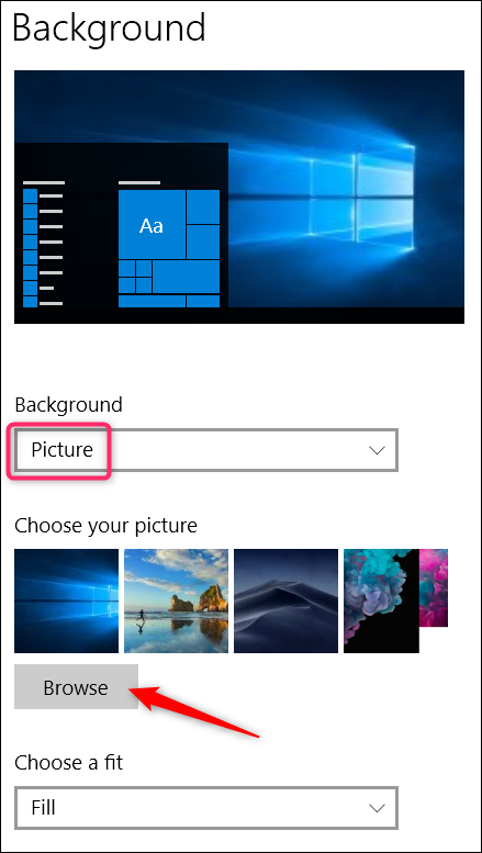 personalize screen windows 10